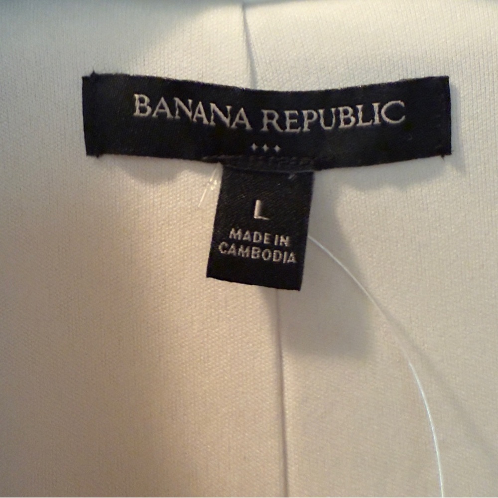 Banana Republic Ivory Sherpa Jacket Size L - Picture 3 of 6